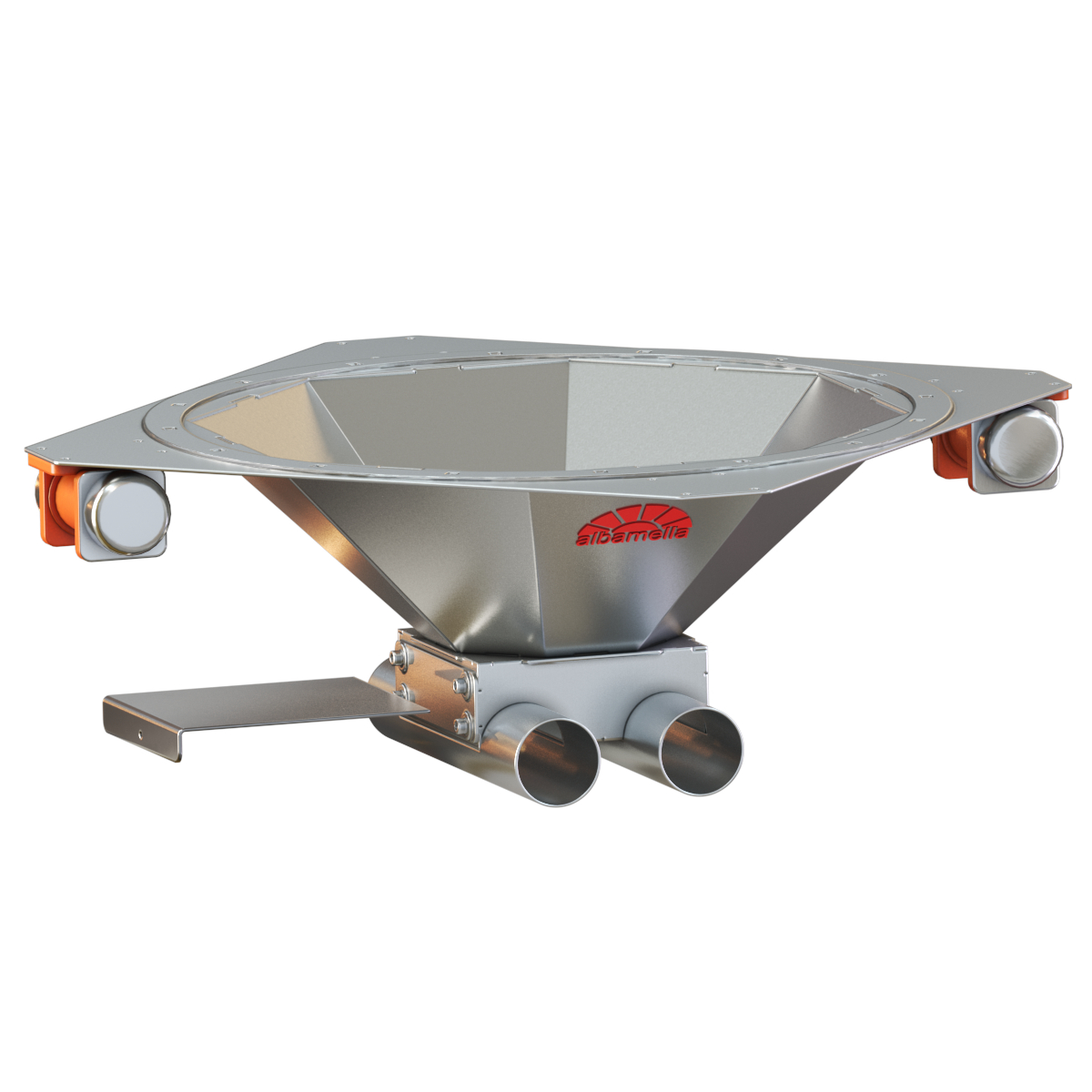 Fondo vibrante para granza de plástico